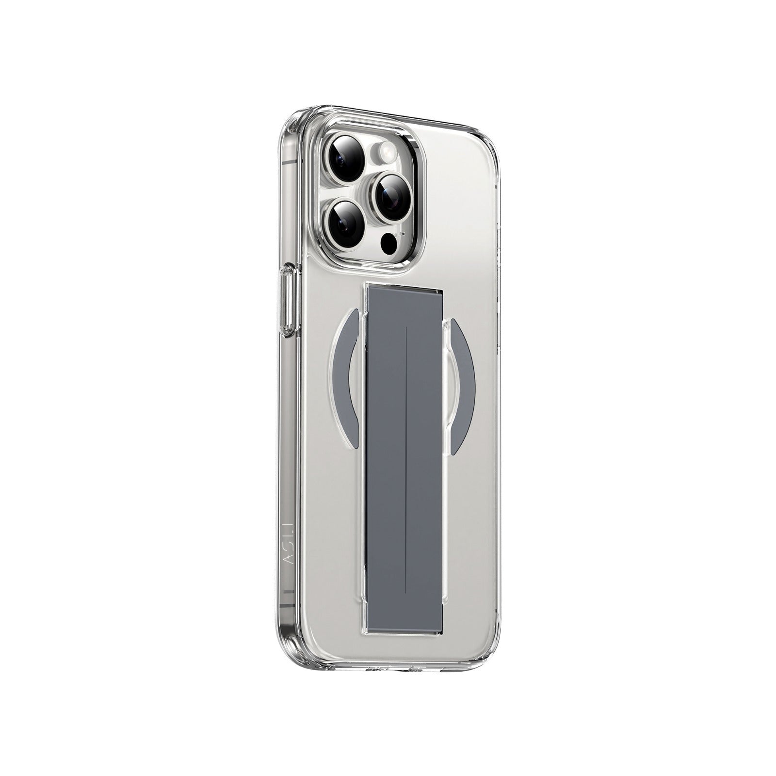 كڤر حماية مع مسكة سيليكون من أسلي جلوبال متوافق مع MagSafe لهاتف iPhone 15 Pro Max | تيتانيوم كڤر حماية مع مسكة سيليكون من أسلي جلوبال متوافق مع MagSafe لهاتف iPhone 15 Pro Max | تيتانيوم